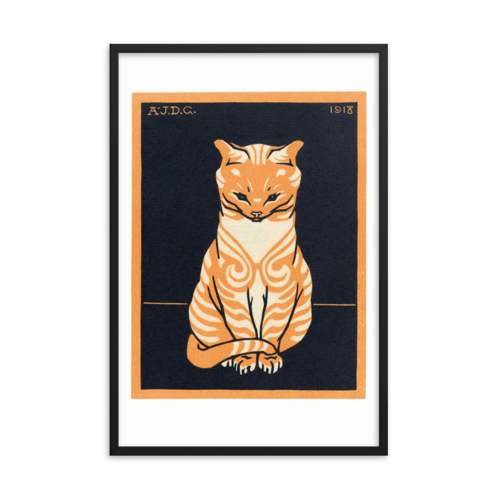Sitzende Katze