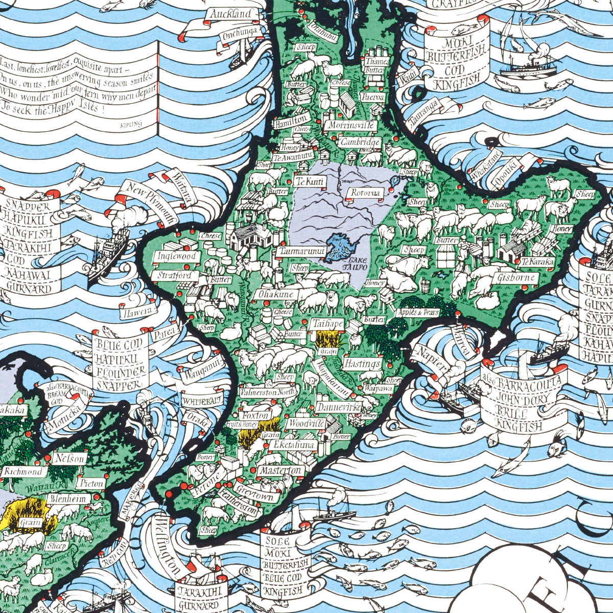 A Map of New Zealand