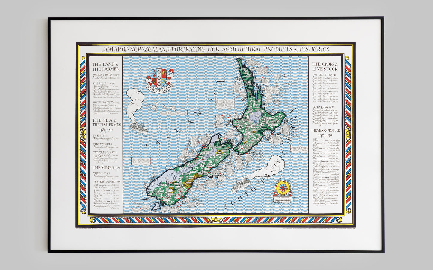 A Map of New Zealand