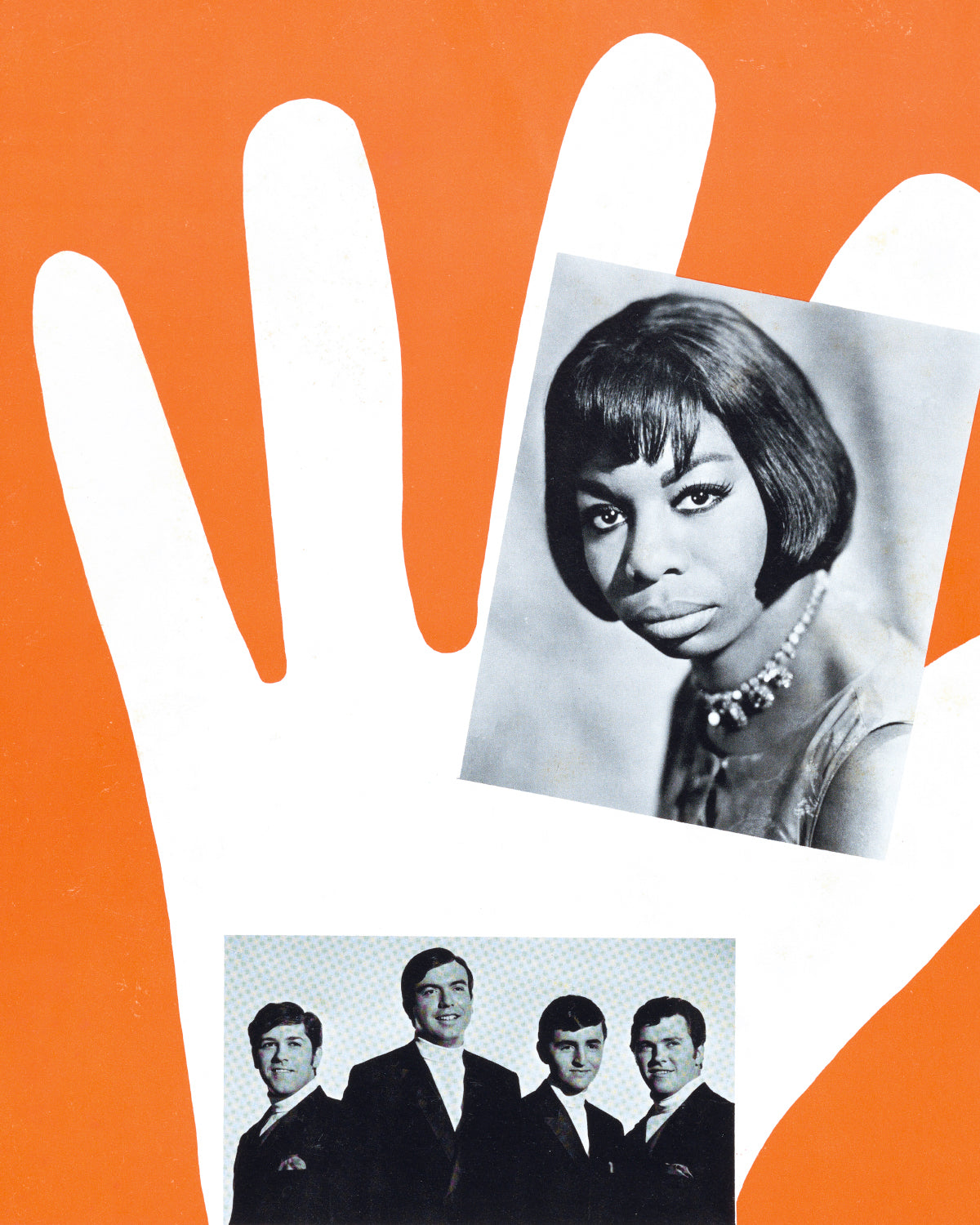 Plakat für ein Konzert von Nina Simone und The Vogues