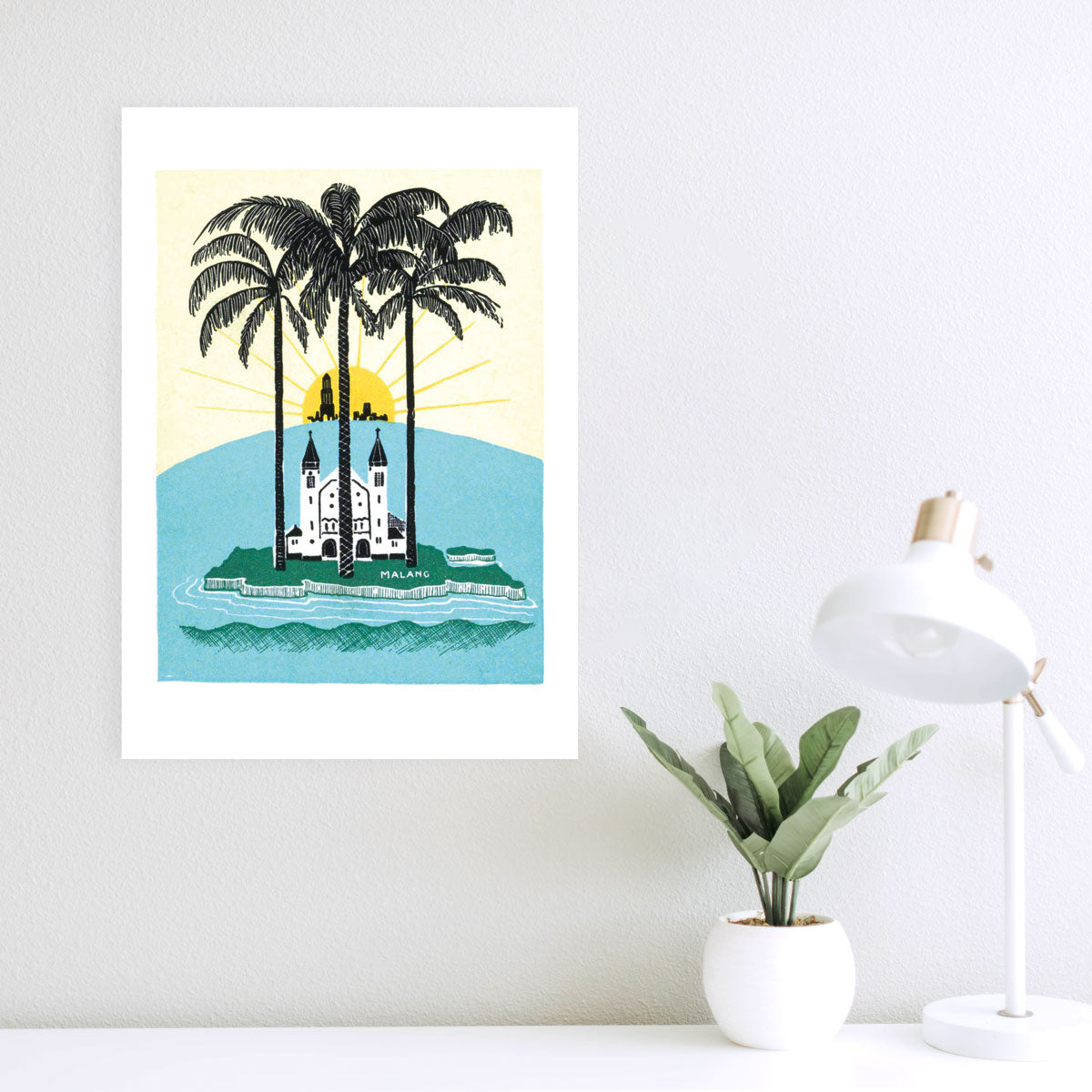 Blick auf die Insel Malang (Java, Indonesien)